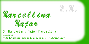 marcellina major business card